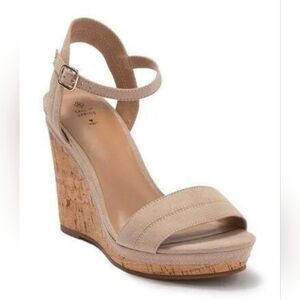 Call It Spring taupe wedges, size 7.5
